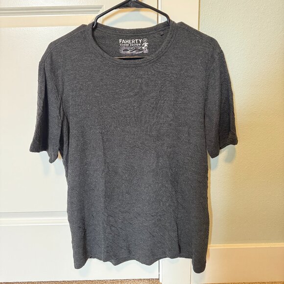 Faherty Short Sleeve Shirt | Grey | Size M - Picture 1 of 2